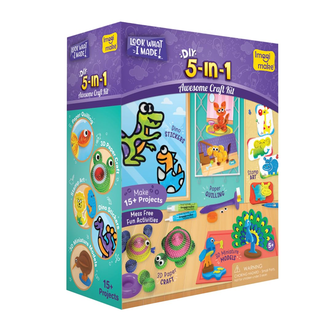 Imagimake 5-in-1 Awesome Craft Kit stumbit kids